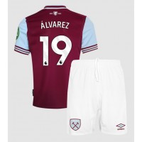 Fotballdrakt Barn West Ham United Edson Alvarez #19 Hjemmedraktsett 2024-25 Kortermet (+ Korte bukser)